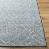 Made to Order Custom Size Raffi Slate Blue Area Rug