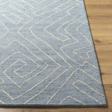 Made to Order Custom Size Raffi Slate Blue Area Rug