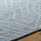 Made to Order Custom Size Raffi Slate Blue Area Rug