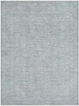 Close-up of Livabliss x Galey Alix Maria Elena II rug. Vintage medallion pattern in black, cream, and medium gray. Design-Rectangle-537