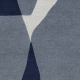 Sample Robbins Modern Blue Wool Rug