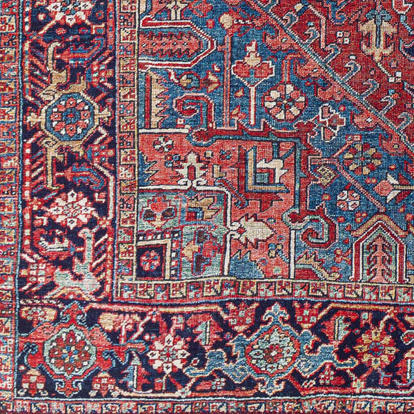 Sample Ronneby Red Traditional Area Rug