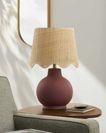 Ranshofen Dark Red Table Lamp
