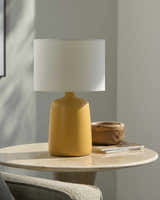 Rolleville Yellow Table Lamp