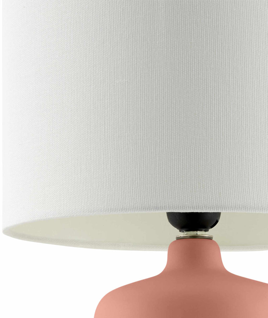 Rolleville Brick Red Table Lamp