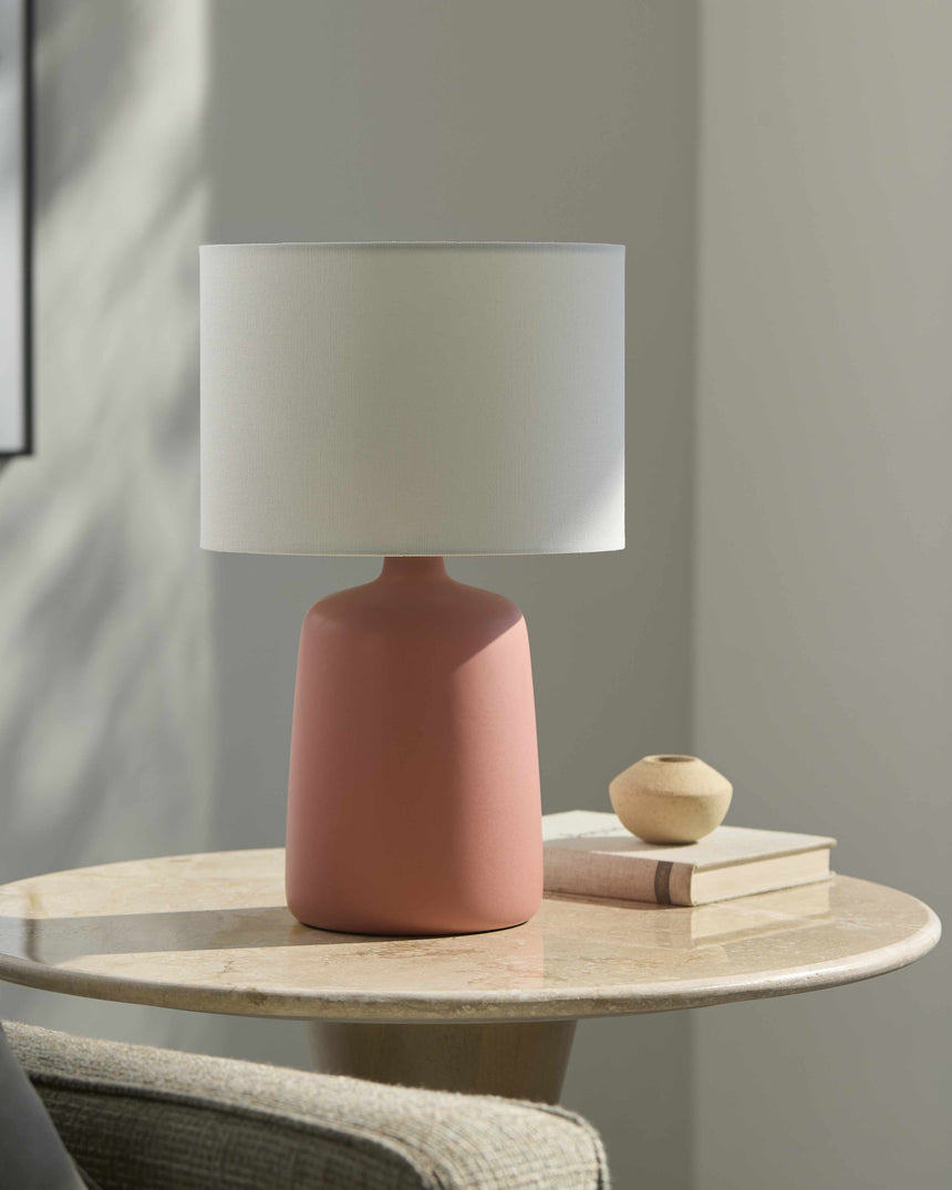 Rolleville Brick Red Table Lamp