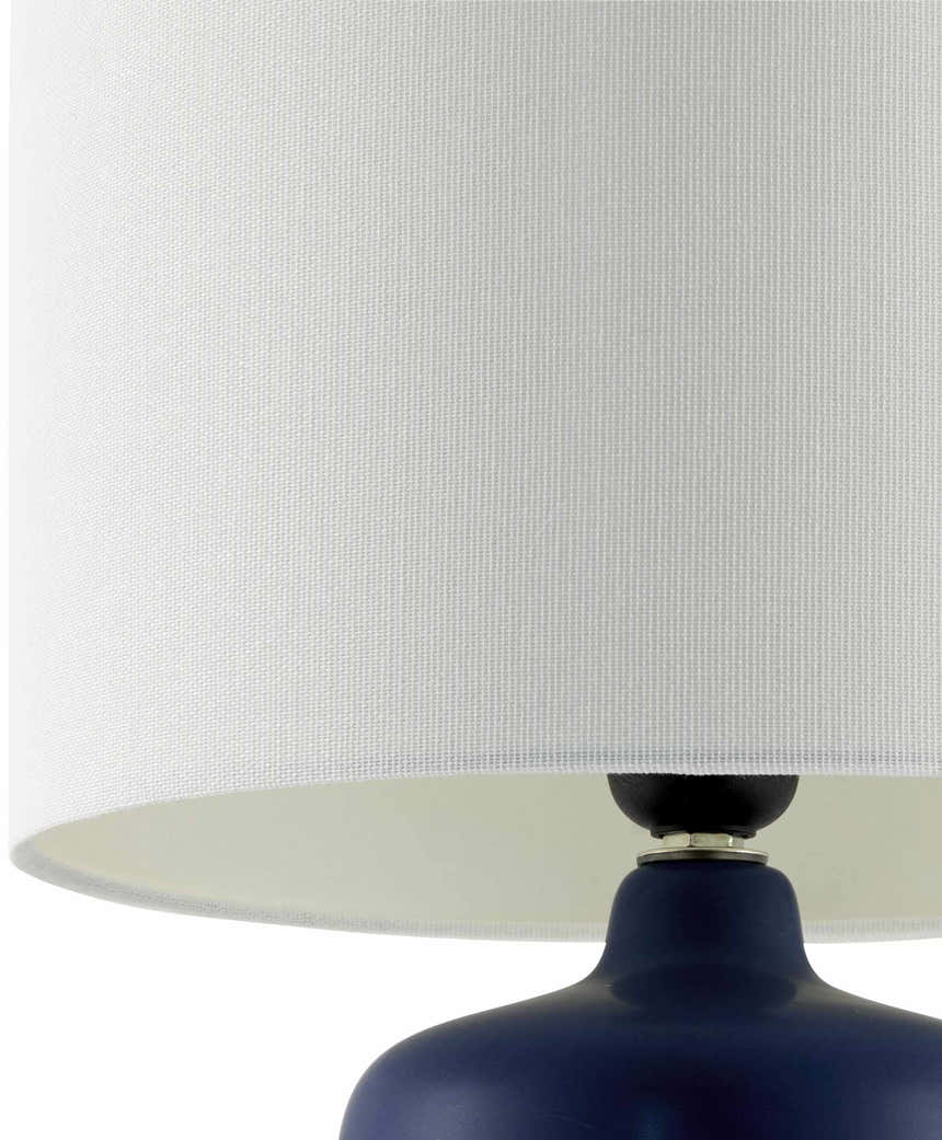 Rolleville Navy Table Lamp