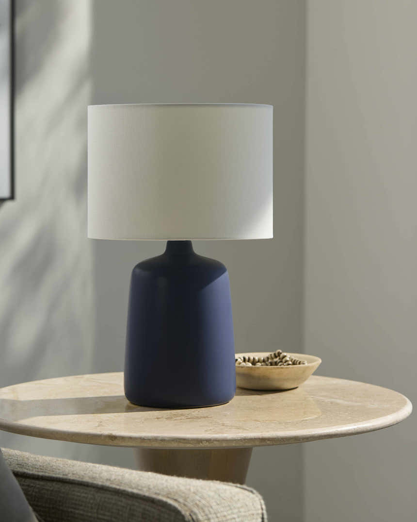 Rolleville Navy Table Lamp