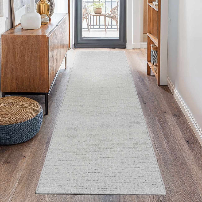 Chandler Silver Cut and Sew Custom Runner Rug