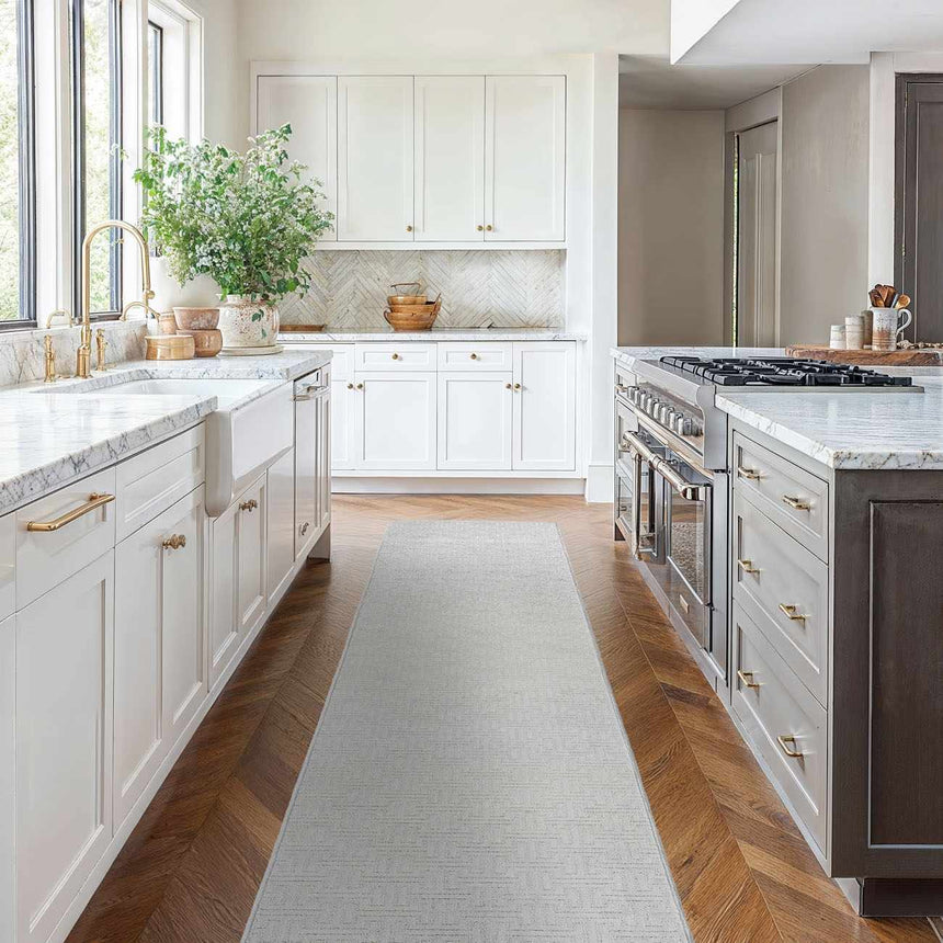 Chandler Silver Cut and Sew Custom Runner Rug