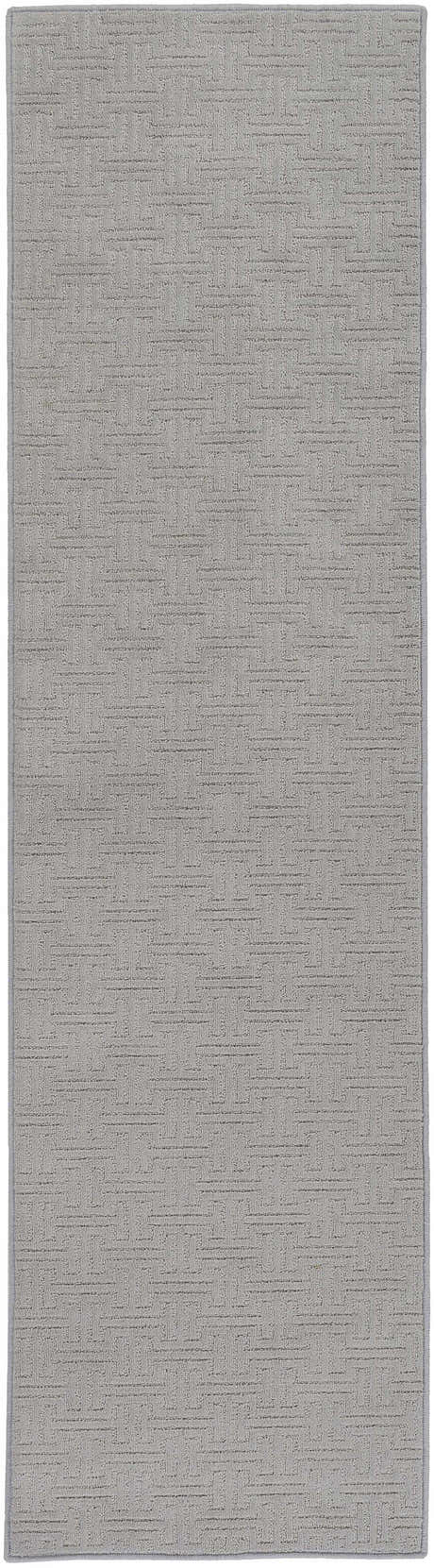 Chandler Light Gray Cut and Sew Custom Runner Rug
