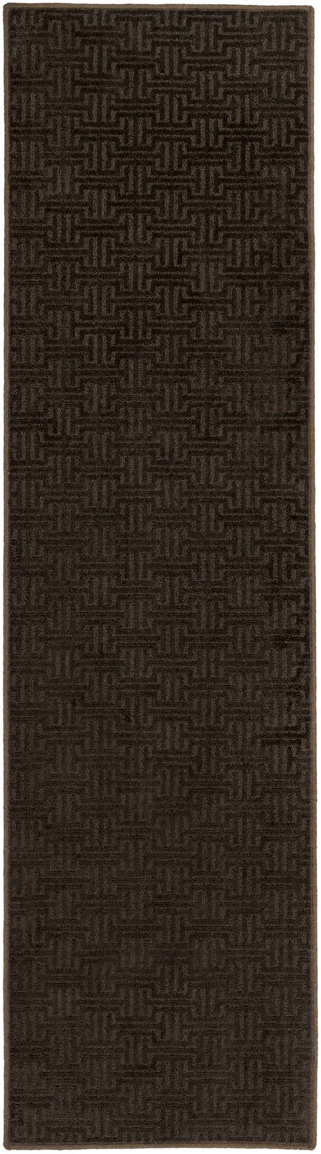 Chandler Dark Brown Cut and Sew Custom Runner Rug