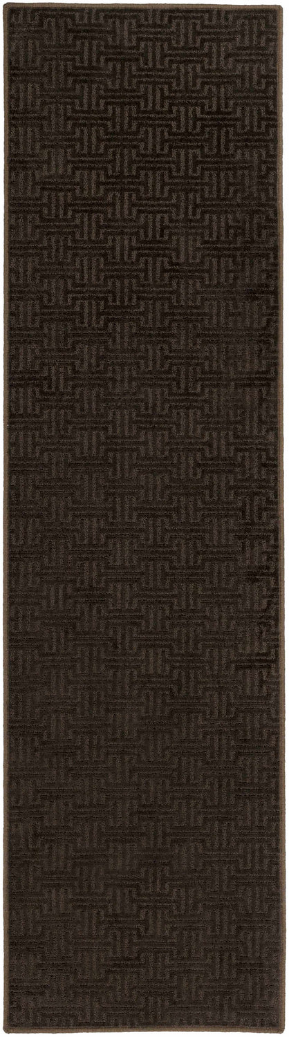 Chandler Dark Brown Cut and Sew Custom Runner Rug