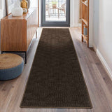 Chandler Dark Brown Cut and Sew Custom Runner Rug