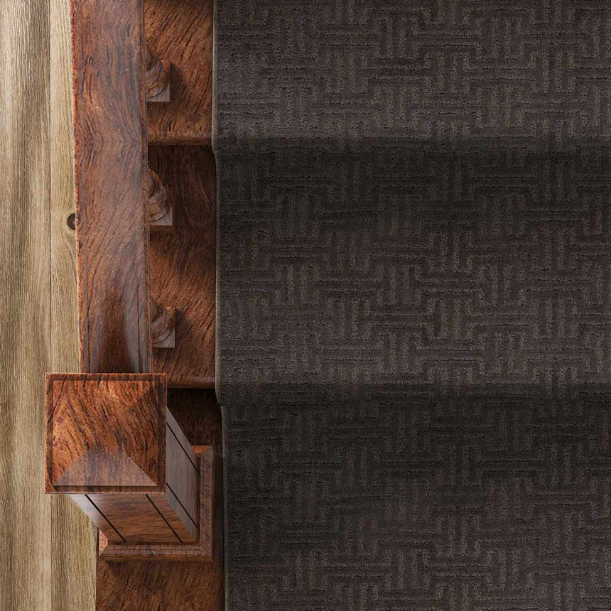 Chandler Dark Brown Cut and Sew Custom Runner Rug