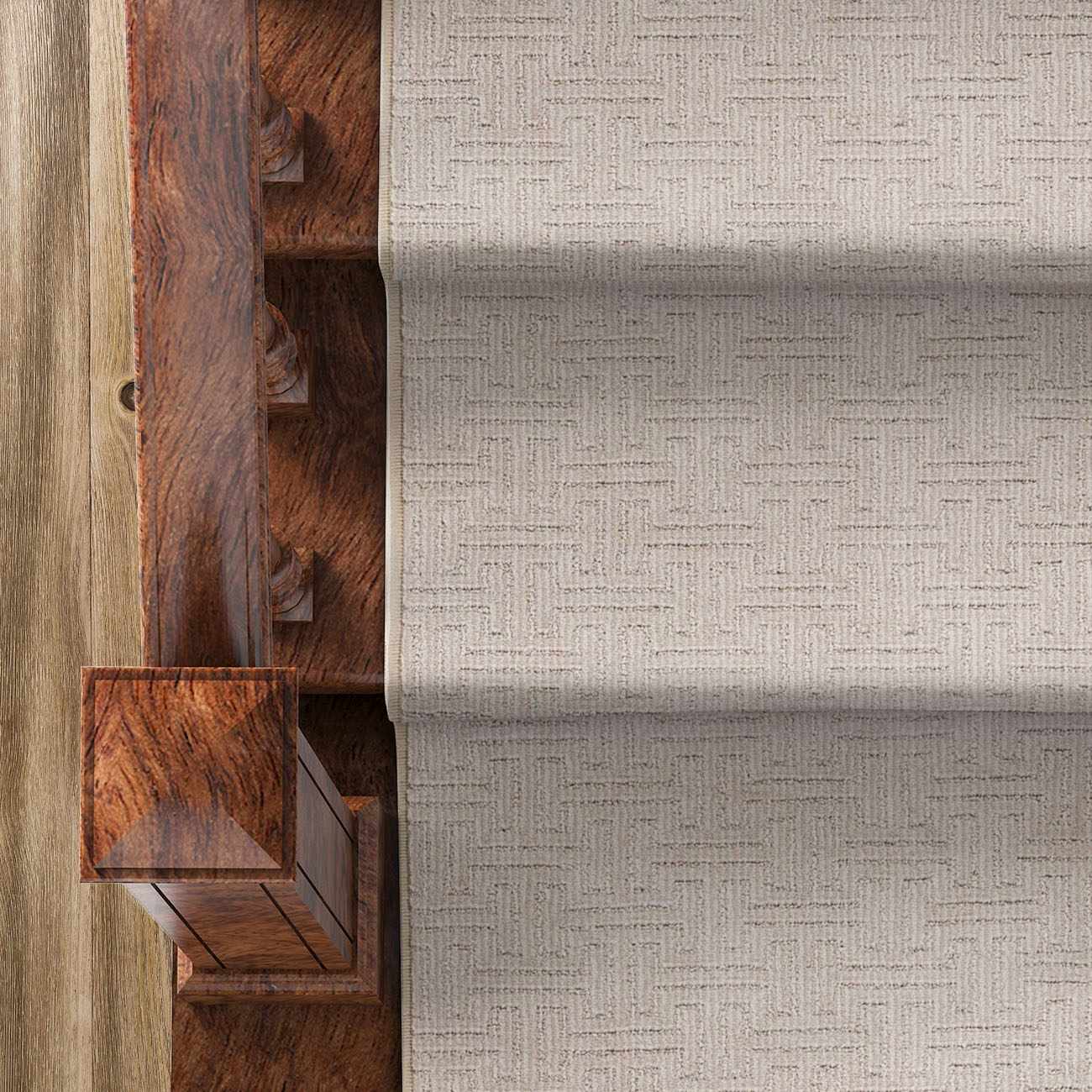 Chandler Light Brown Cut and Sew Custom Runner Rug