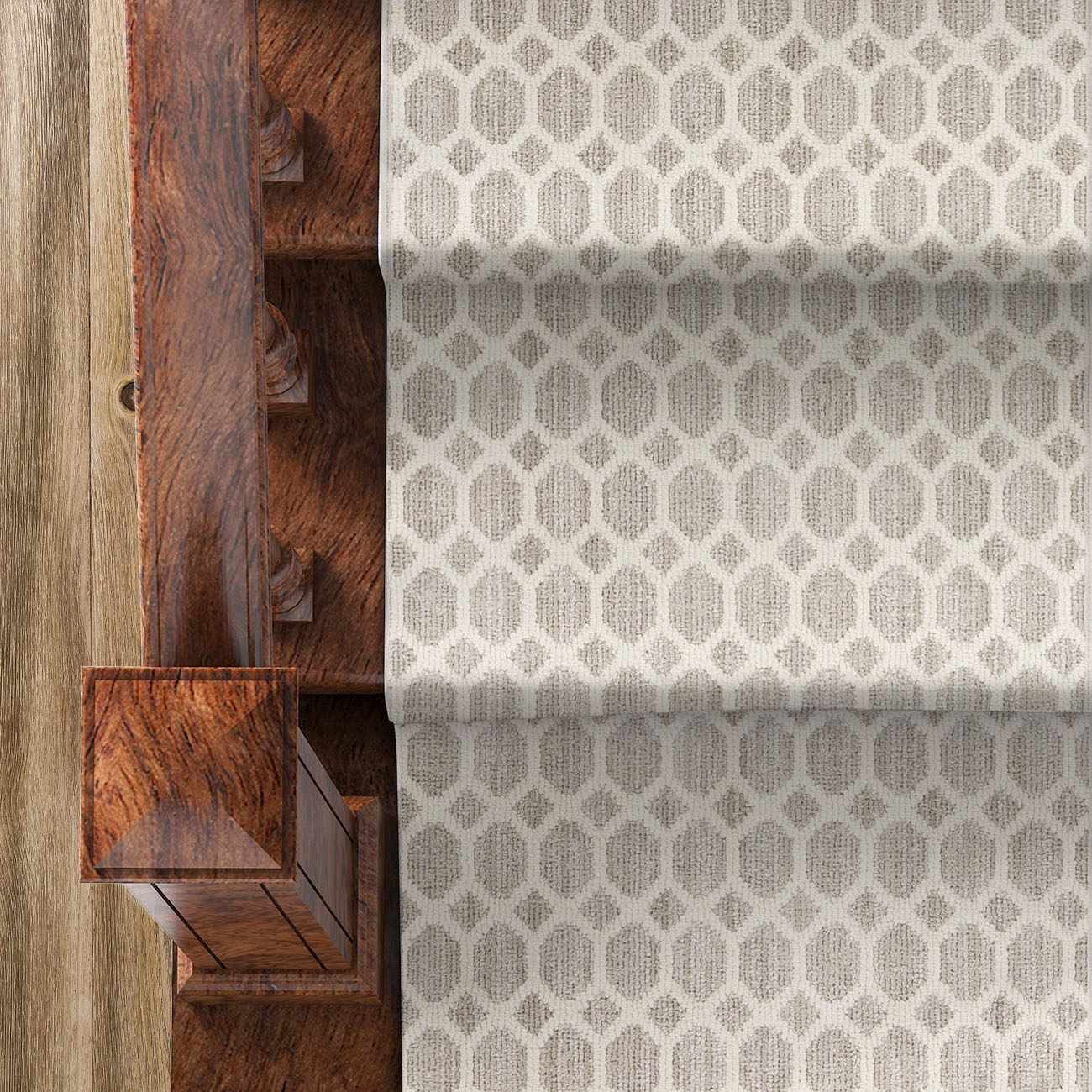 Eliza Bone Cut and Sew Custom Runner Rug