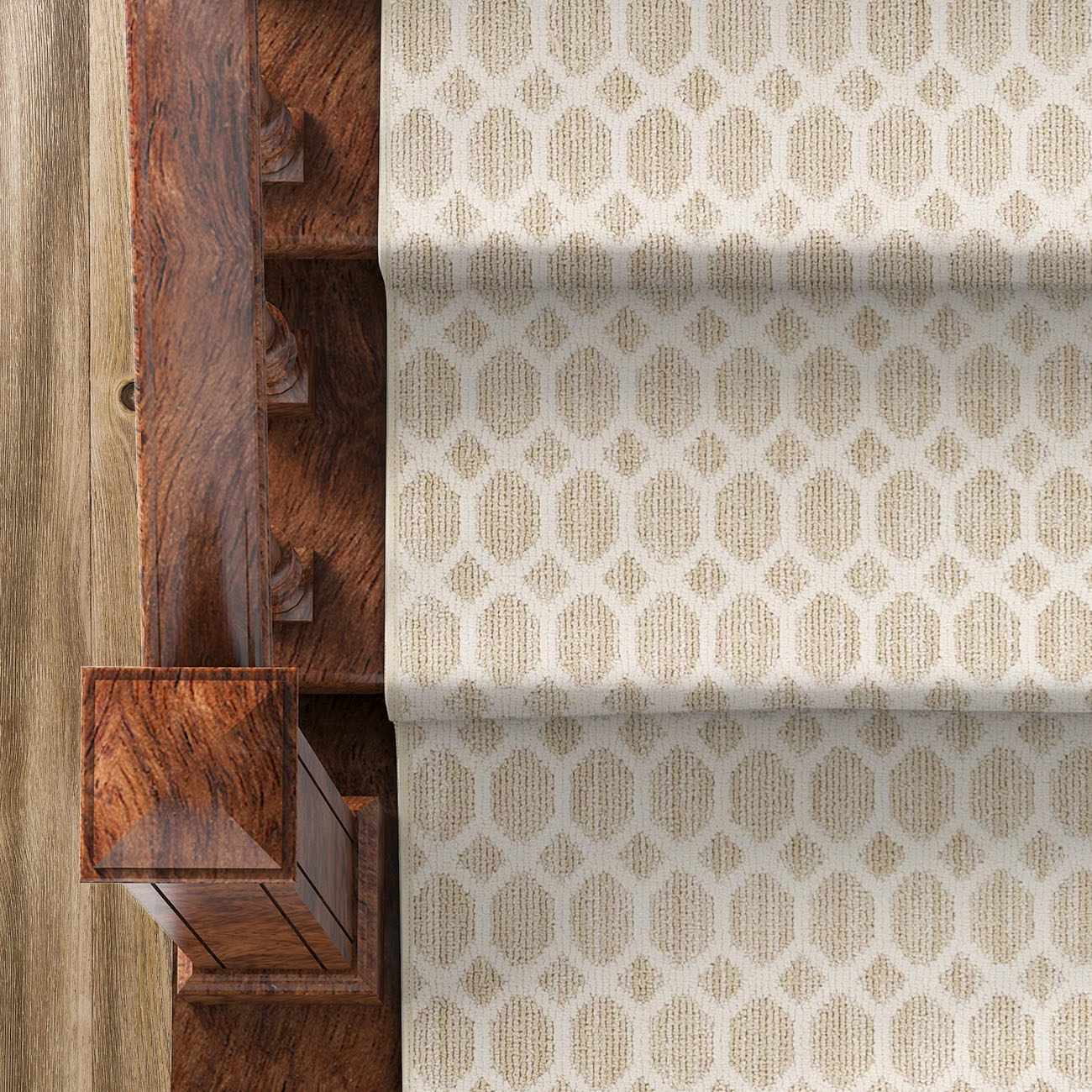 Eliza Beige Cut and Sew Custom Runner Rug