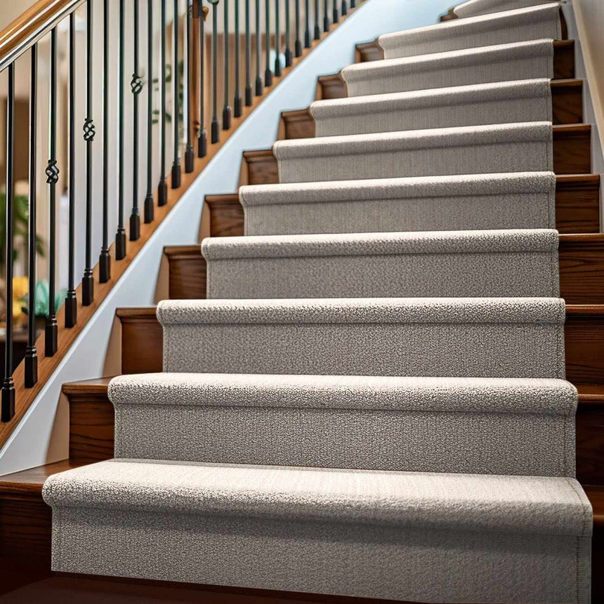 Freya Dark Beige Cut and Sew Custom Runner Rug