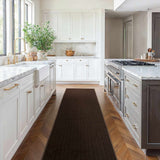 Freya Dark Brown Cut and Sew Custom Runner Rug