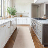 Gunther Off White Hand Loomed Cut and Sew Custom Runner Rug