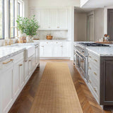 Gunther Brown Hand Loomed Cut and Sew Custom Runner Rug