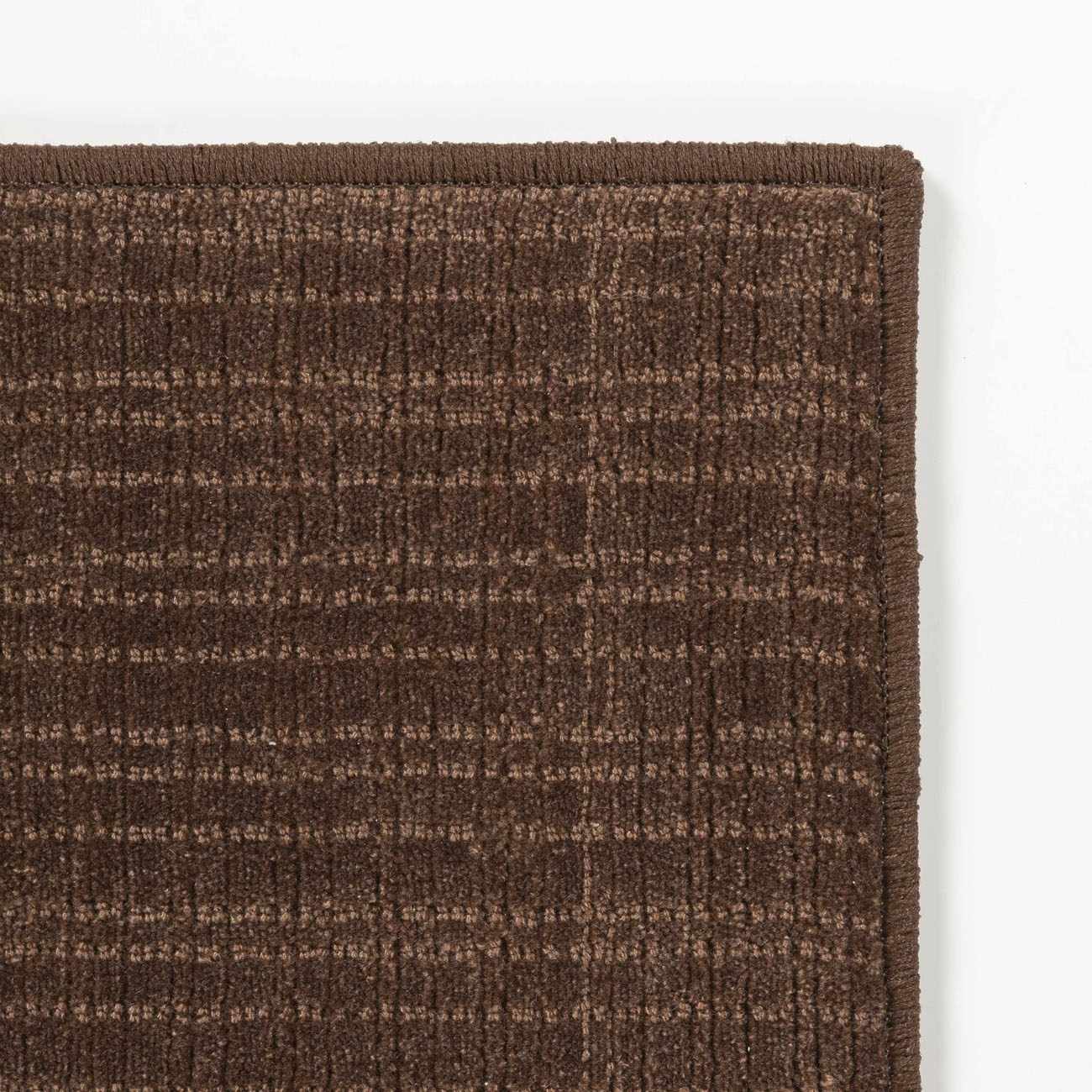 Gunther Dark Brown Hand Loomed Cut and Sew Custom Runner Rug