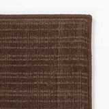 Gunther Dark Brown Hand Loomed Cut and Sew Custom Runner Rug