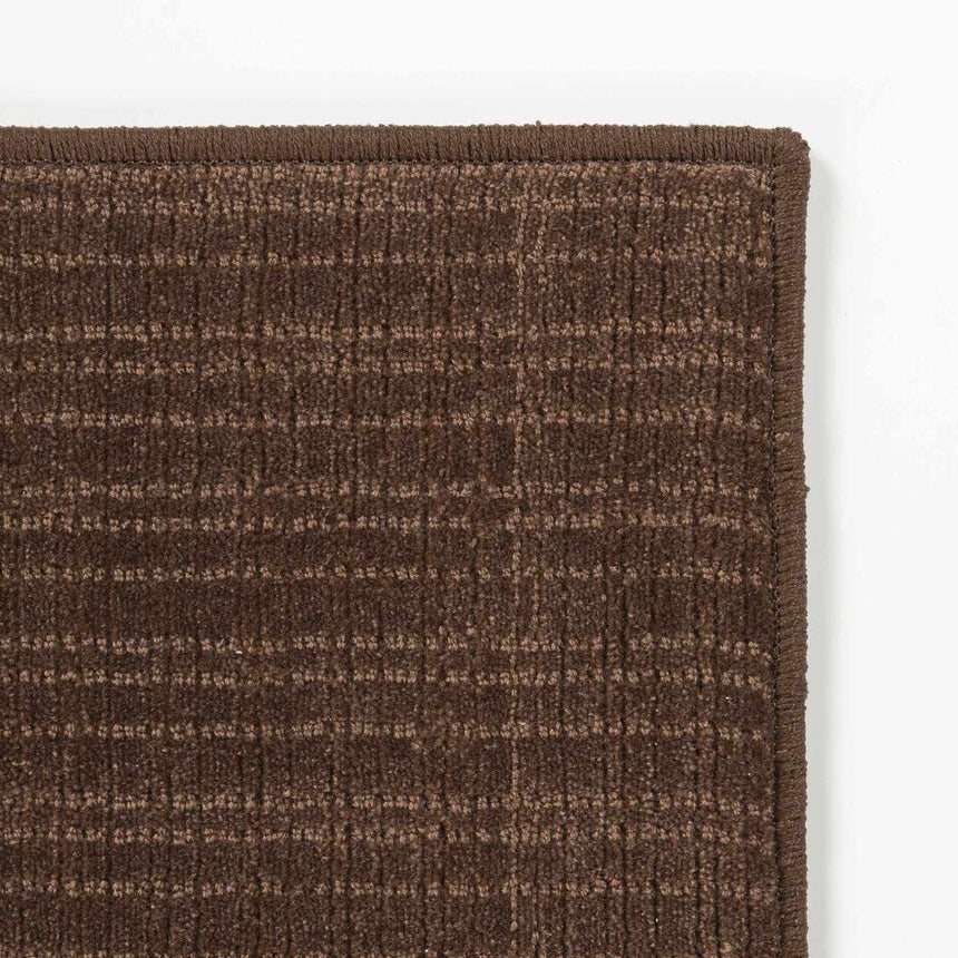 Gunther Dark Brown Hand Loomed Cut and Sew Custom Runner Rug