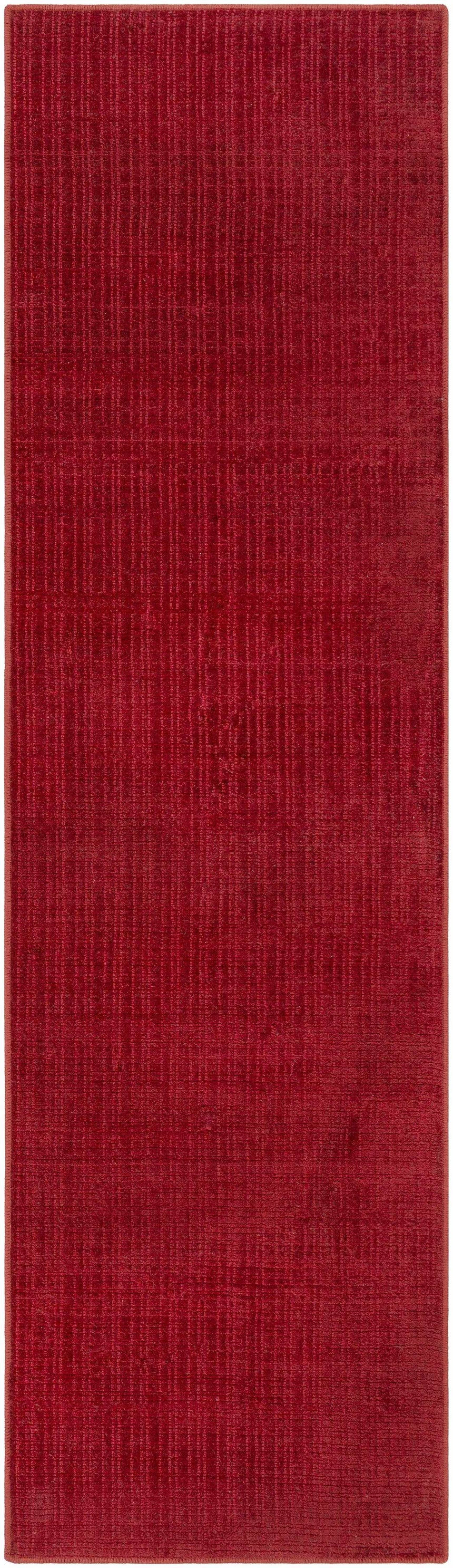 Gunther Red Hand Loomed Cut and Sew Custom Runner Rug