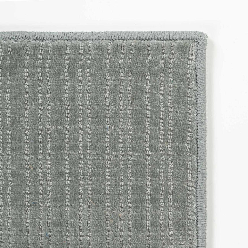 Gunther Gray Hand Loomed Cut and Sew Custom Runner Rug