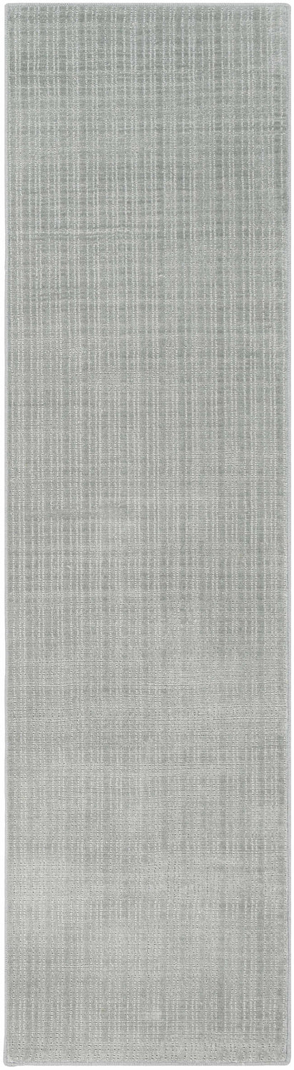 Gunther Gray Hand Loomed Cut and Sew Custom Runner Rug