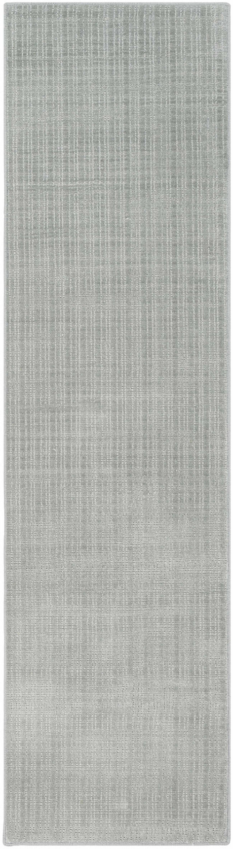 Gunther Gray Hand Loomed Cut and Sew Custom Runner Rug