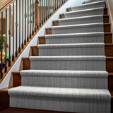 Gunther Gray Hand Loomed Cut and Sew Custom Runner Rug