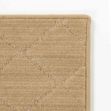 Hawkins Dark Beige Diamond Cut and Sew Custom Runner Rug