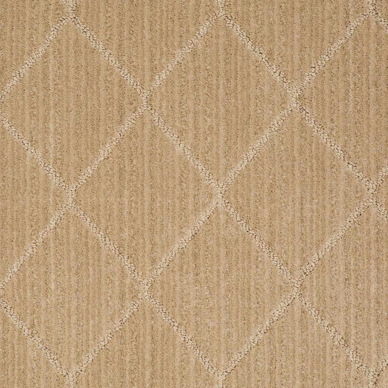 Hawkins Dark Beige Diamond Cut and Sew Custom Runner Rug