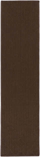 Hawkins Dark Brown Diamond Cut and Sew Custom Runner Rug