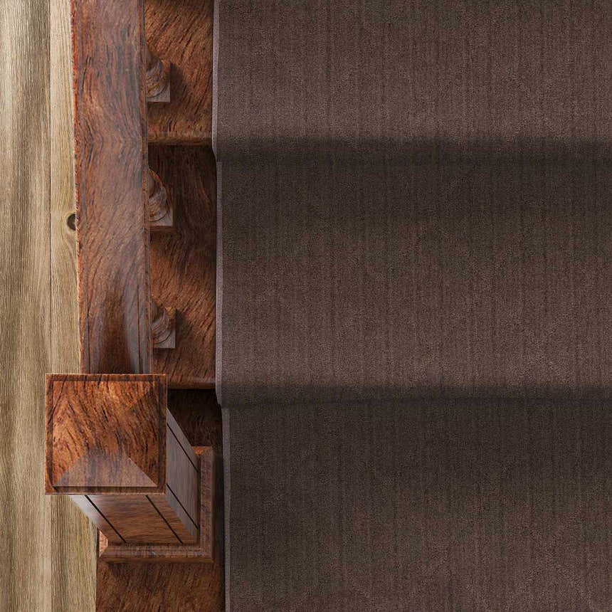 Hawkins Dark Brown Diamond Cut and Sew Custom Runner Rug