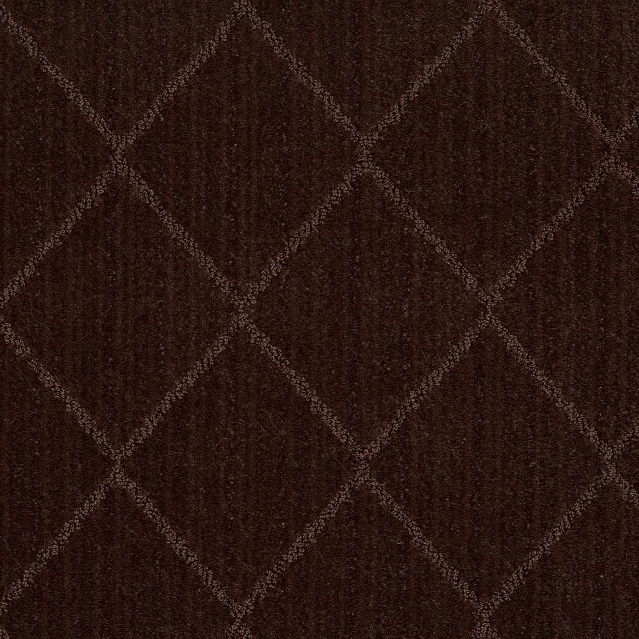 Hawkins Dark Brown Diamond Cut and Sew Custom Runner Rug