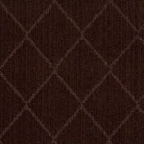 Hawkins Dark Brown Diamond Cut and Sew Custom Runner Rug