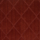 Hawkins Dark Red Diamond Cut and Sew Custom Runner Rug