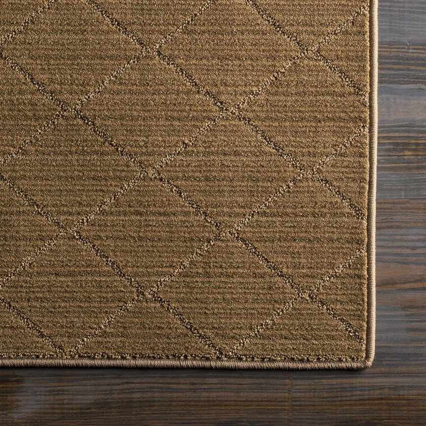 Hawkins Brown Diamond Cut and Sew Custom Runner Rug