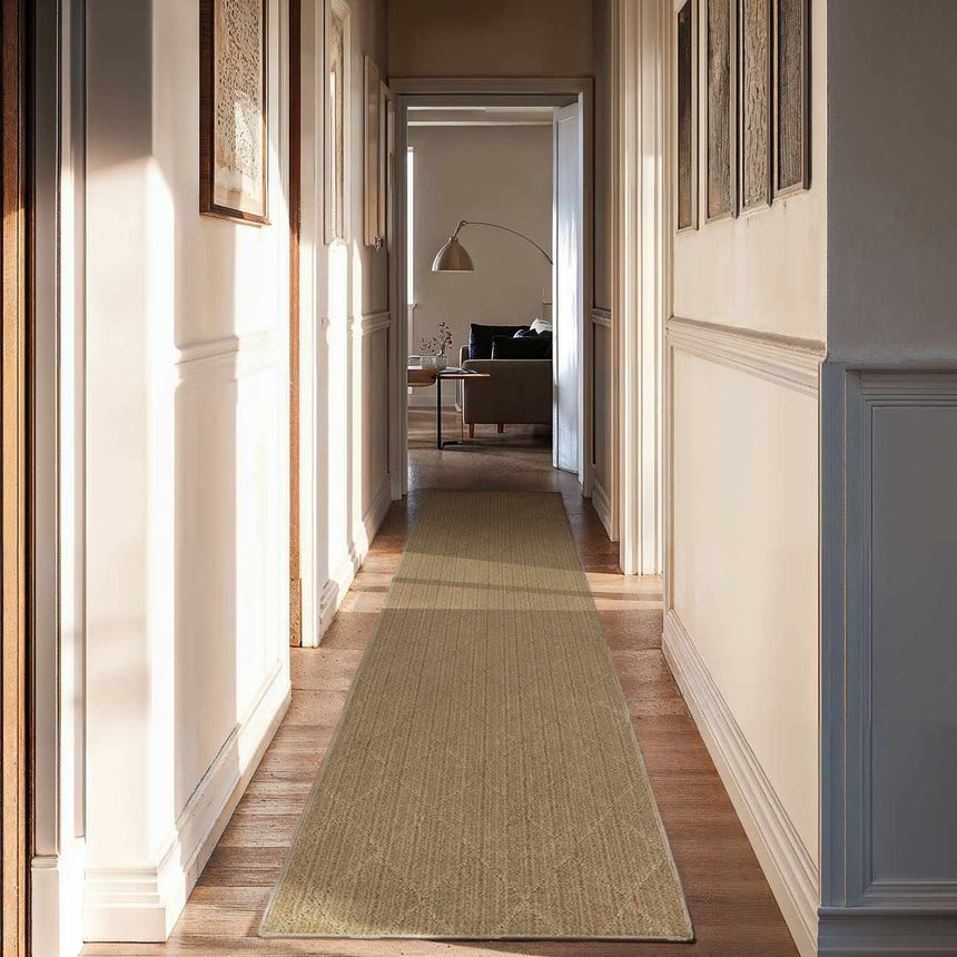Hawkins Brown Diamond Cut and Sew Custom Runner Rug