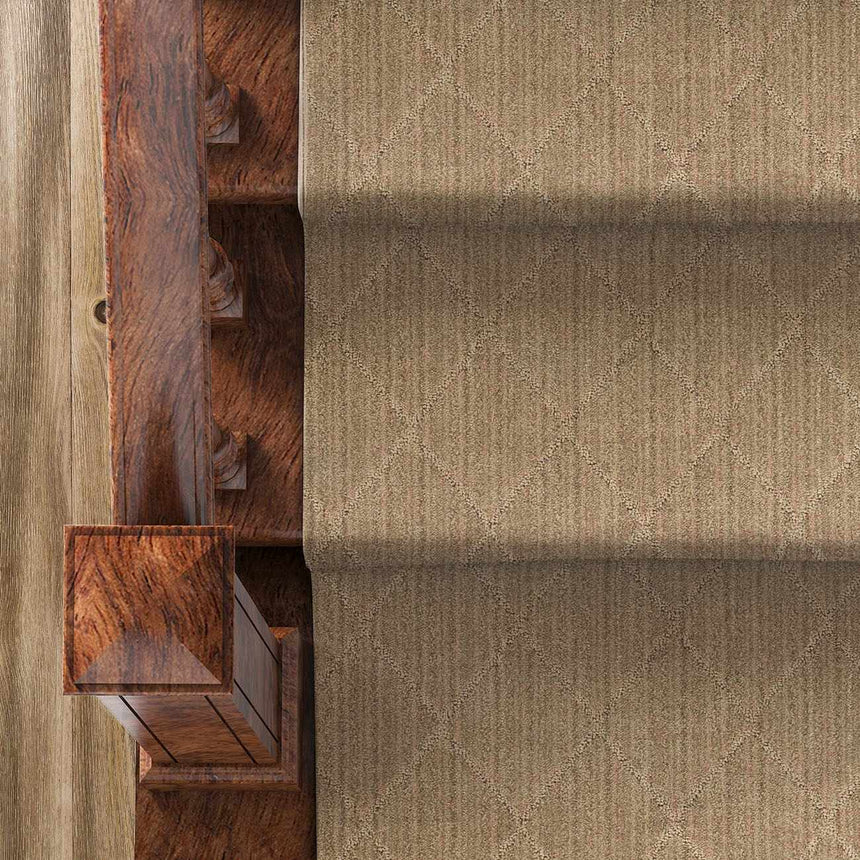 Hawkins Brown Diamond Cut and Sew Custom Runner Rug