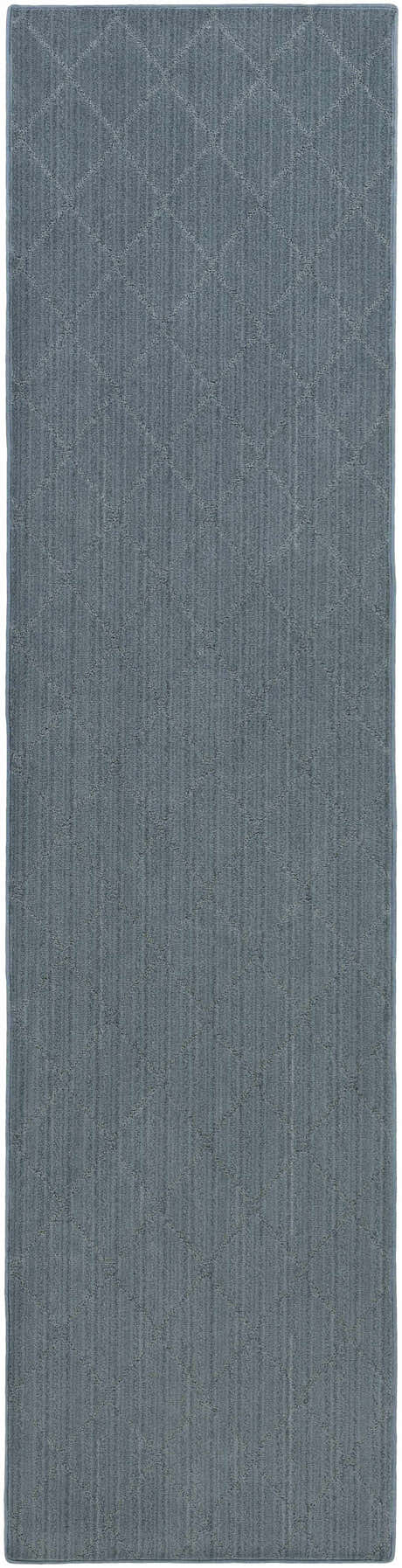 Hawkins Blue Diamond Cut and Sew Custom Runner Rug