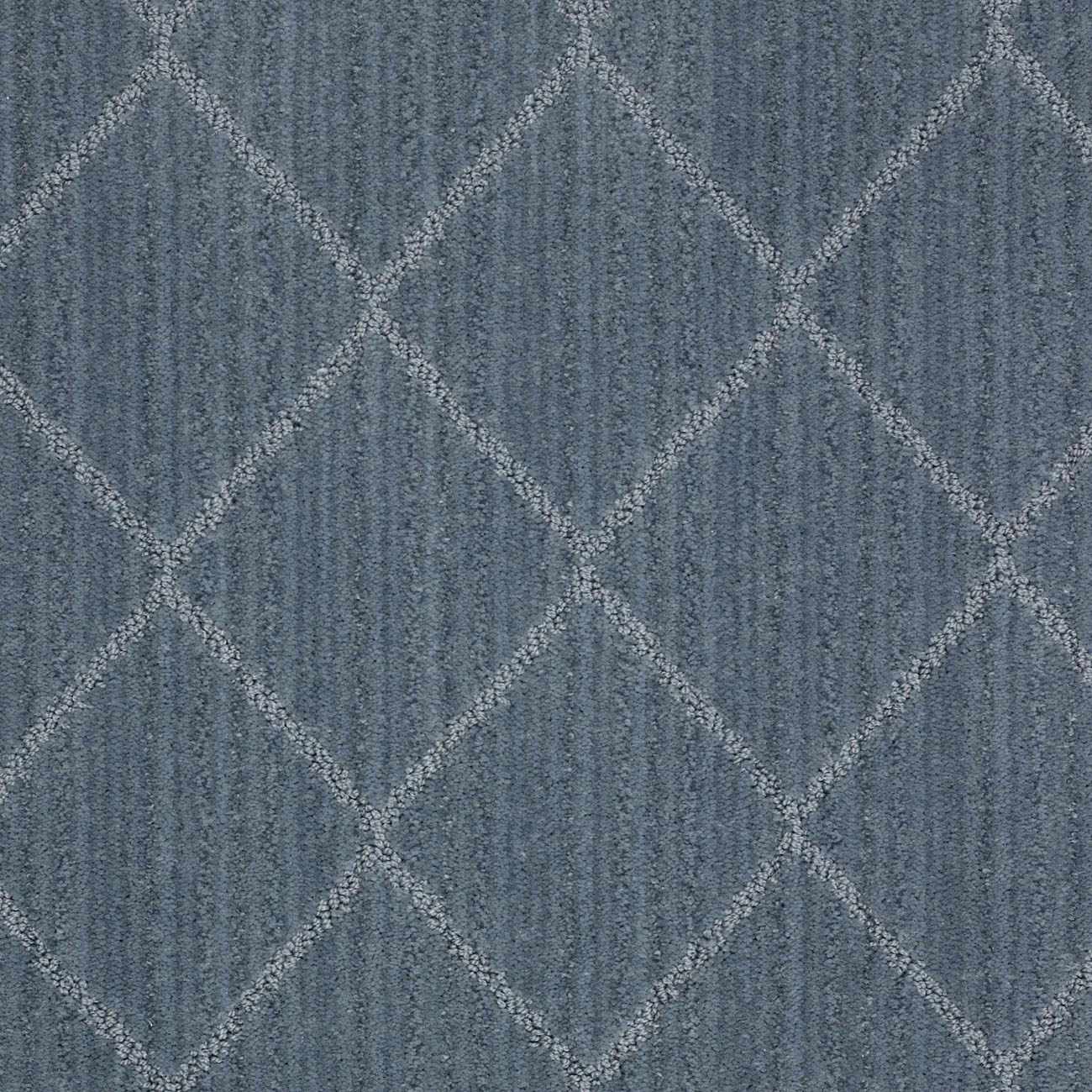 Hawkins Blue Diamond Cut and Sew Custom Runner Rug