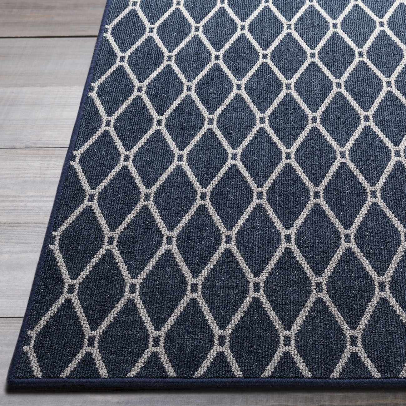 Leilani Dark Blue Cut and Sew Custom Runner Rug