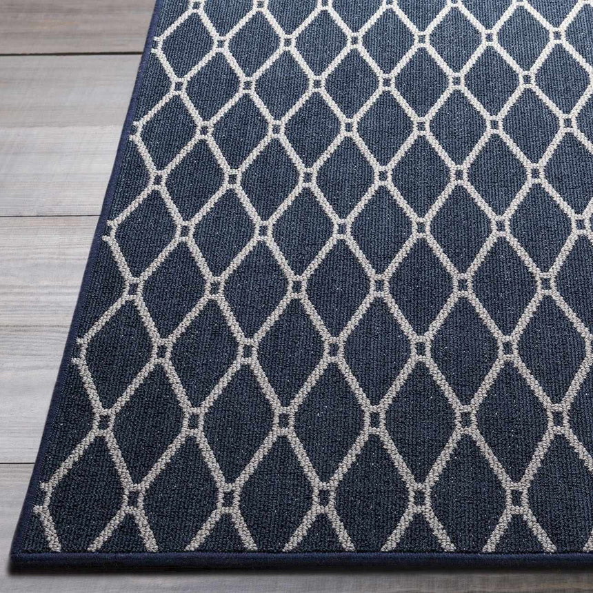 Leilani Dark Blue Cut and Sew Custom Runner Rug
