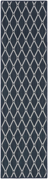 Leilani Dark Blue Cut and Sew Custom Runner Rug