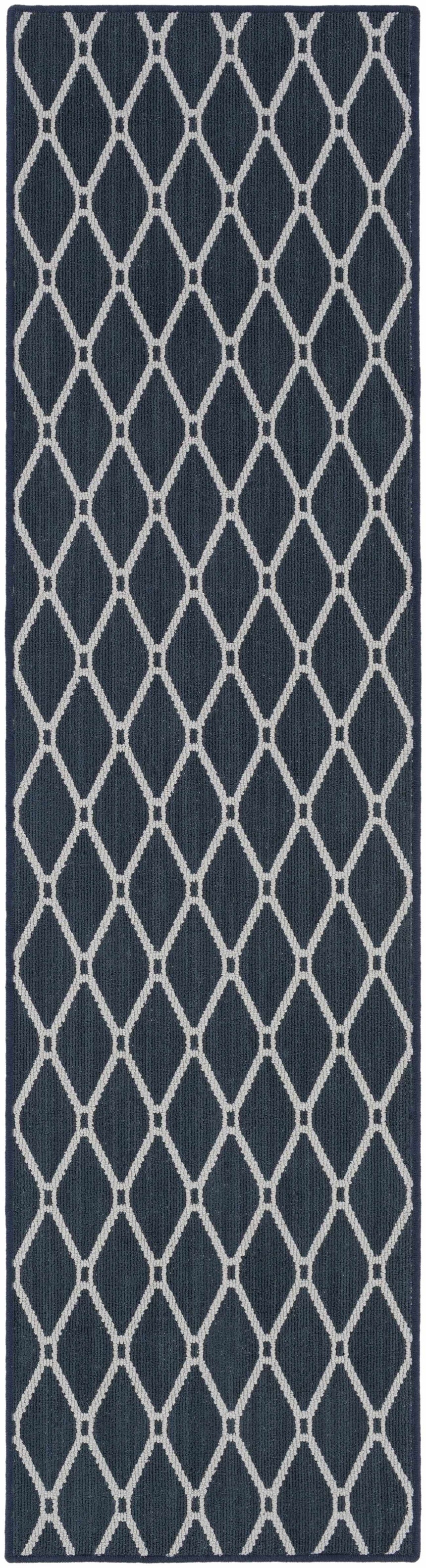 Leilani Dark Blue Cut and Sew Custom Runner Rug